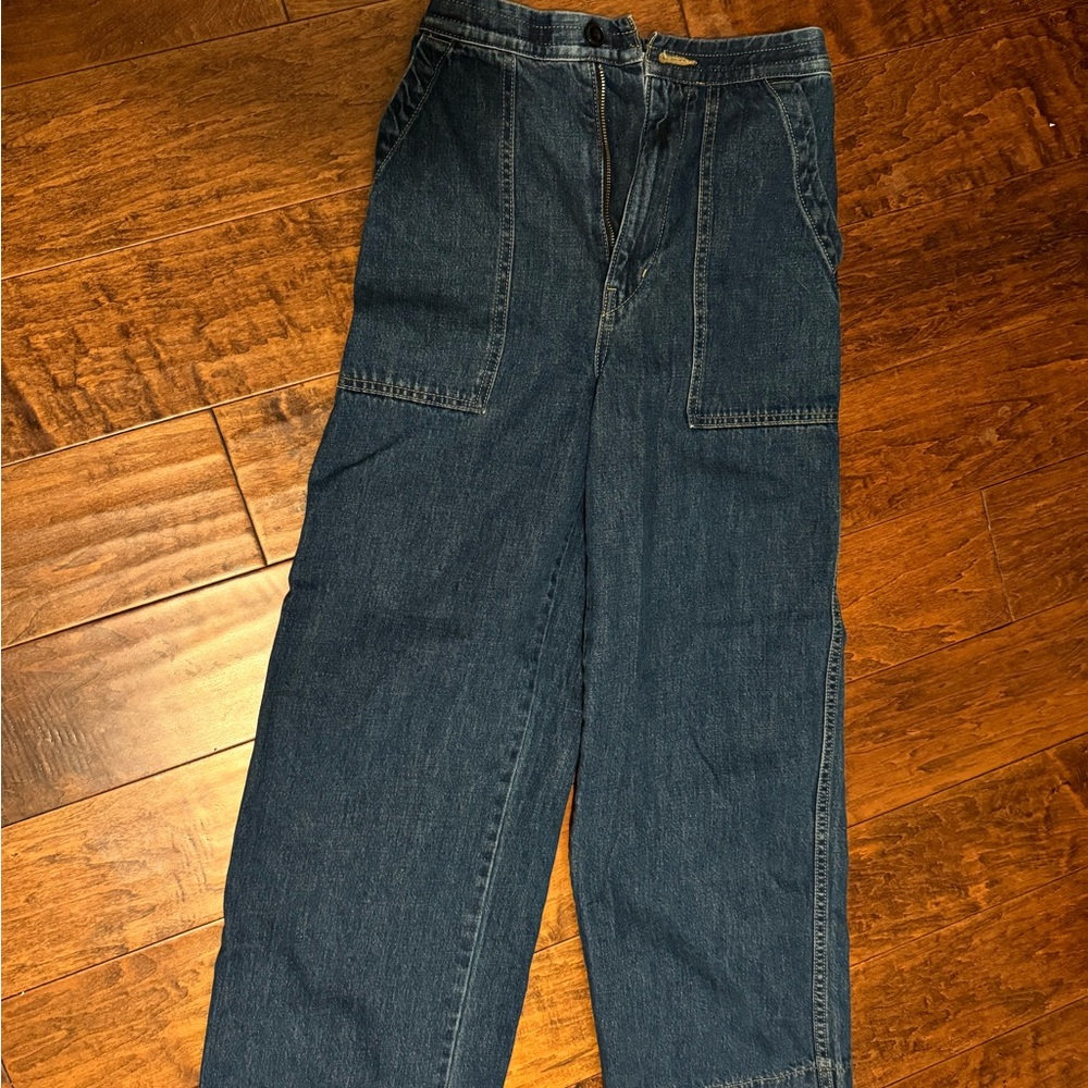 Uniqlo U series Dark Blue Wide-Leg Jeans